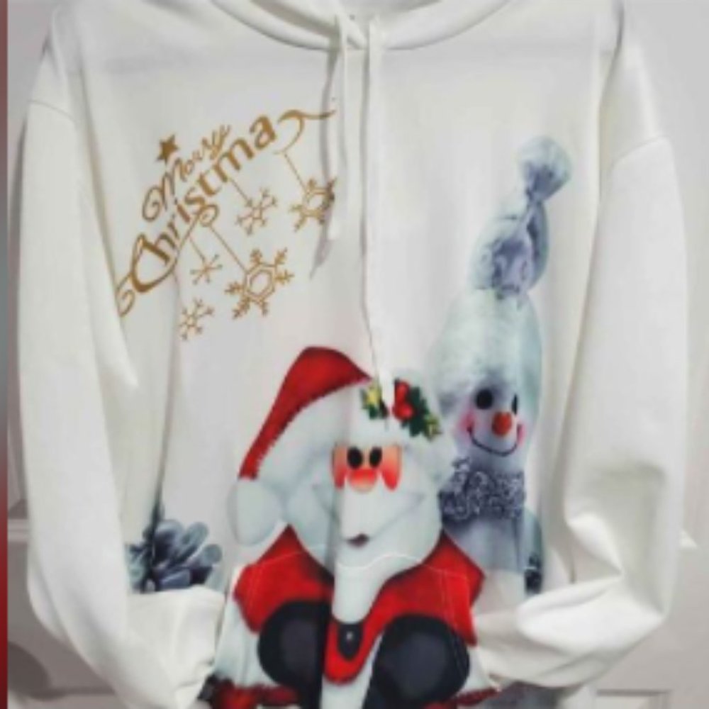 3XL Plus Size Woman's Christmas Hoodie